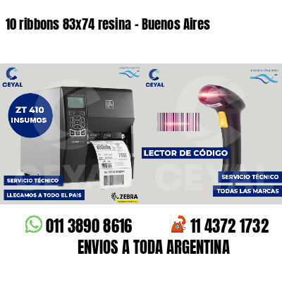 10 ribbons 83x74 resina - Buenos Aires