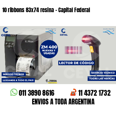 10 ribbons 83x74 resina - Capital Federal
