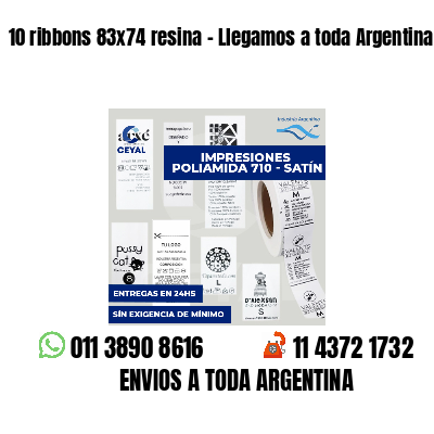 10 ribbons 83x74 resina - Llegamos a toda Argentina