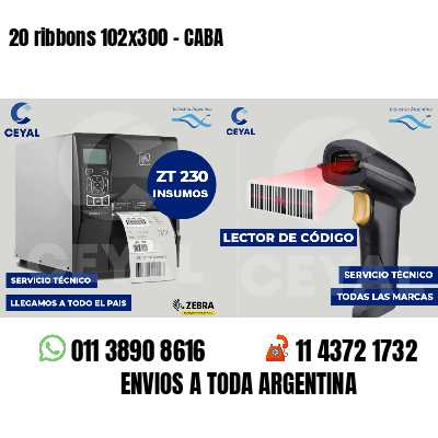 20 ribbons 102x300 - CABA