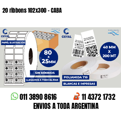 20 ribbons 102x300 - CABA