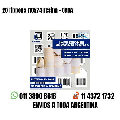 20 ribbons 110x74 resina - CABA