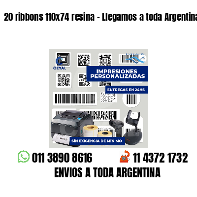 20 ribbons 110x74 resina - Llegamos a toda Argentina