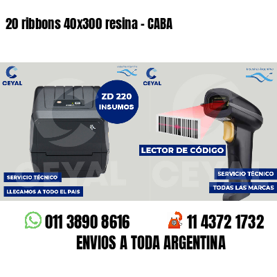 20 ribbons 40x300 resina - CABA