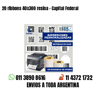20 ribbons 40x300 resina - Capital Federal