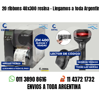 20 ribbons 40x300 resina - Llegamos a toda Argentina