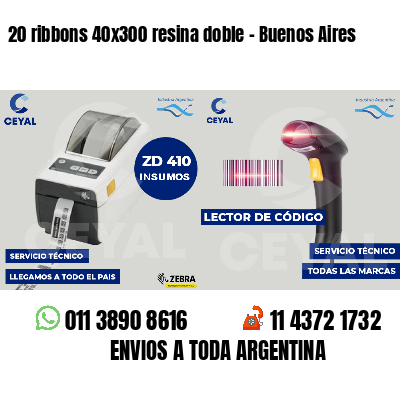 20 ribbons 40x300 resina doble - Buenos Aires