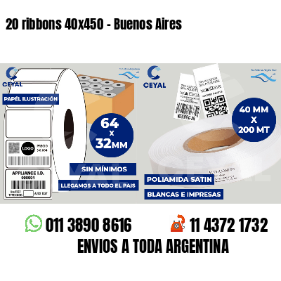 20 ribbons 40x450 - Buenos Aires