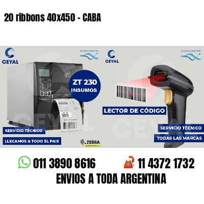 20 ribbons 40x450 - CABA