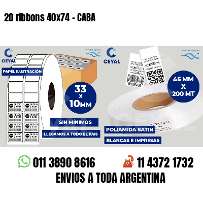 20 ribbons 40x74 - CABA