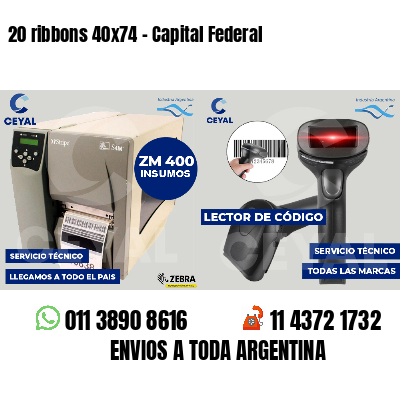 20 ribbons 40x74 - Capital Federal