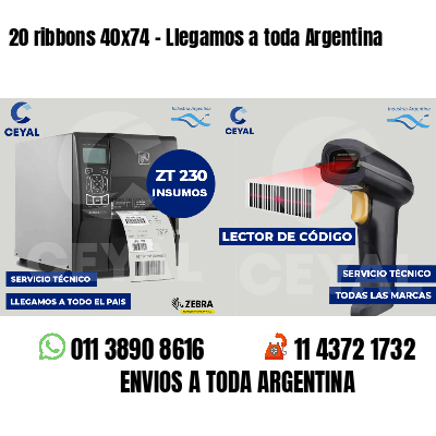 20 ribbons 40x74 - Llegamos a toda Argentina