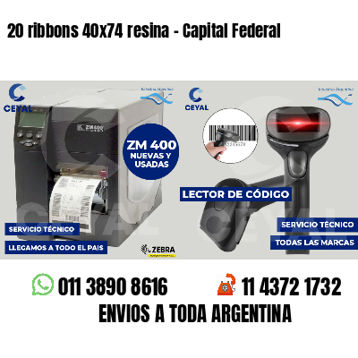 20 ribbons 40x74 resina - Capital Federal