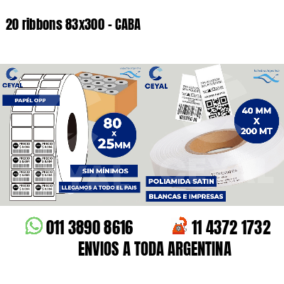 20 ribbons 83x300 - CABA