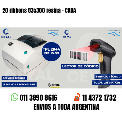 20 ribbons 83x300 resina - CABA