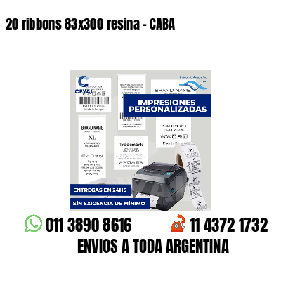 20 ribbons 83x300 resina - CABA