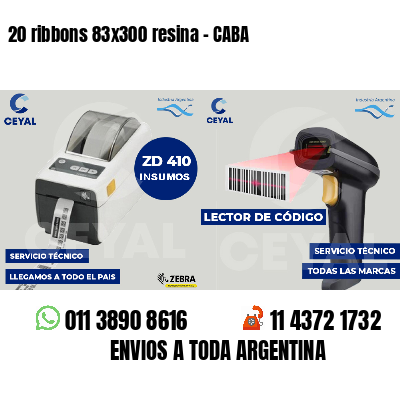 20 ribbons 83x300 resina - CABA