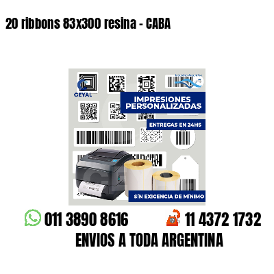 20 ribbons 83x300 resina - CABA