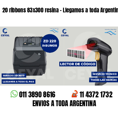 20 ribbons 83x300 resina - Llegamos a toda Argentina