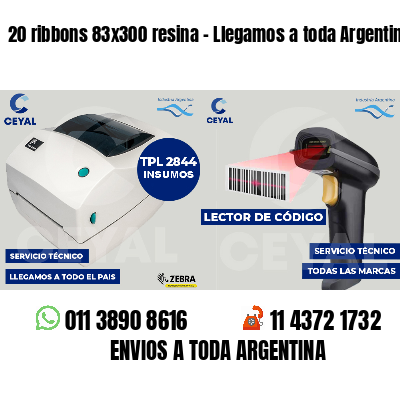 20 ribbons 83x300 resina - Llegamos a toda Argentina