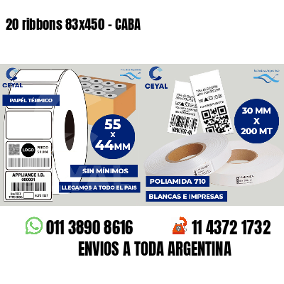 20 ribbons 83x450 - CABA