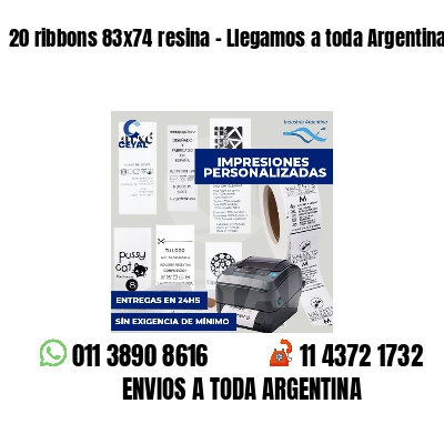 20 ribbons 83x74 resina - Llegamos a toda Argentina