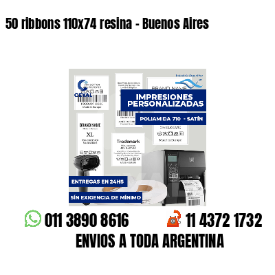 50 ribbons 110x74 resina - Buenos Aires