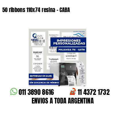 50 ribbons 110x74 resina - CABA