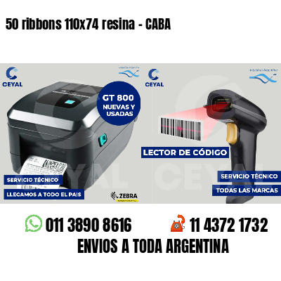 50 ribbons 110x74 resina - CABA