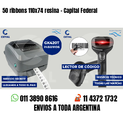 50 ribbons 110x74 resina - Capital Federal
