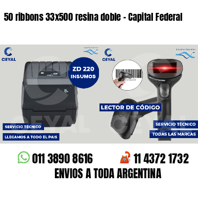 50 ribbons 33x500 resina doble - Capital Federal