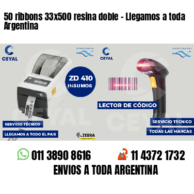 50 ribbons 33x500 resina doble - Llegamos a toda Argentina