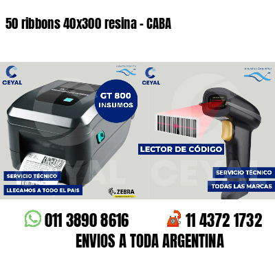 50 ribbons 40x300 resina - CABA