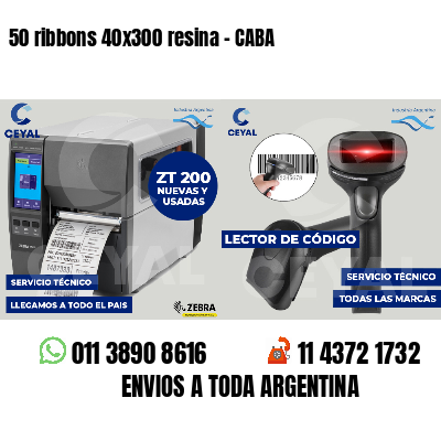 50 ribbons 40x300 resina - CABA