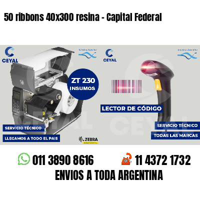 50 ribbons 40x300 resina - Capital Federal