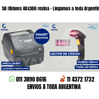 50 ribbons 40x300 resina - Llegamos a toda Argentina