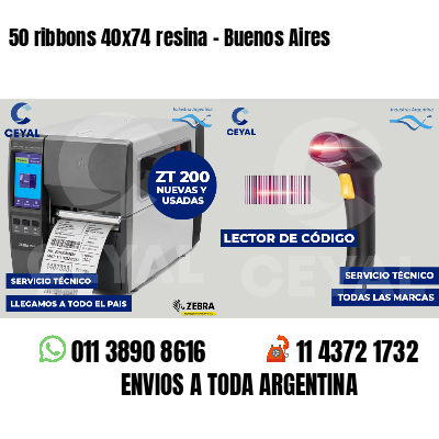 50 ribbons 40x74 resina - Buenos Aires