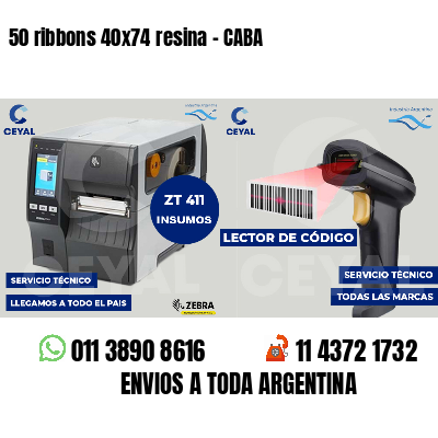 50 ribbons 40x74 resina - CABA