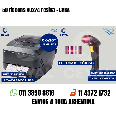 50 ribbons 40x74 resina - CABA