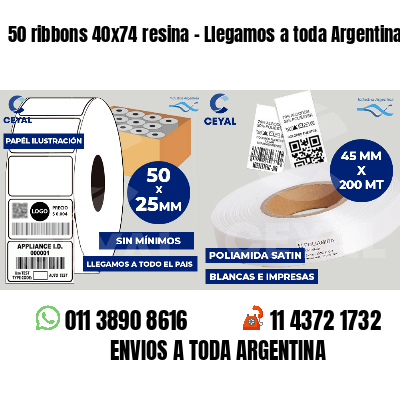 50 ribbons 40x74 resina - Llegamos a toda Argentina