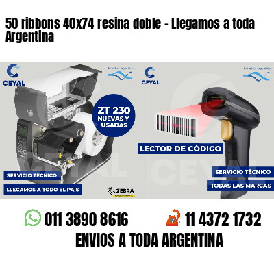 50 ribbons 40x74 resina doble - Llegamos a toda Argentina