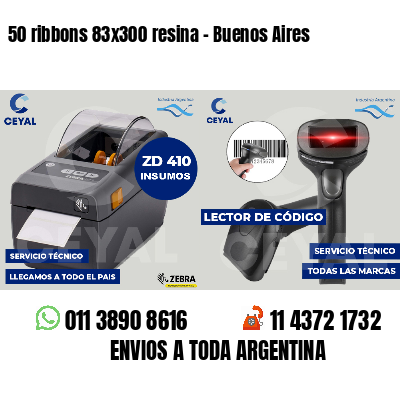 50 ribbons 83x300 resina - Buenos Aires