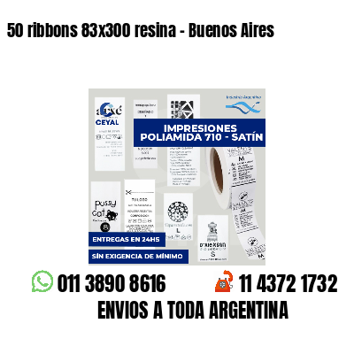 50 ribbons 83x300 resina - Buenos Aires