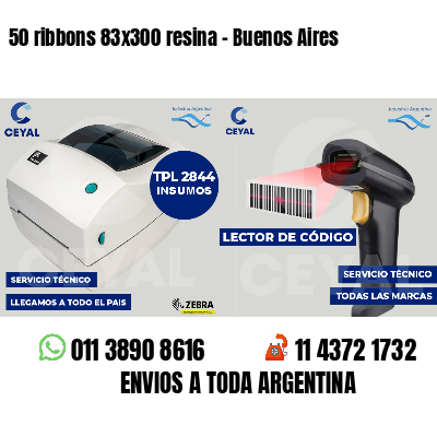 50 ribbons 83x300 resina - Buenos Aires