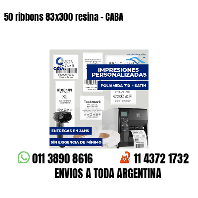 50 ribbons 83x300 resina - CABA