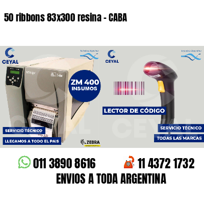 50 ribbons 83x300 resina - CABA