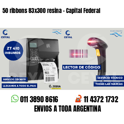 50 ribbons 83x300 resina - Capital Federal