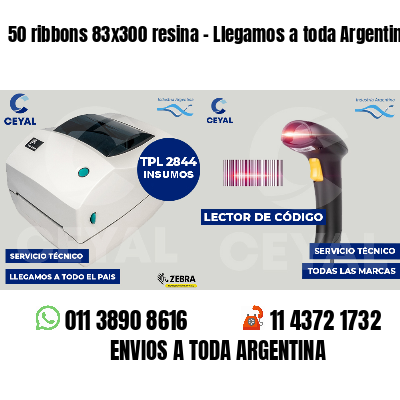 50 ribbons 83x300 resina - Llegamos a toda Argentina