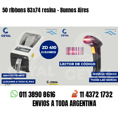 50 ribbons 83x74 resina - Buenos Aires