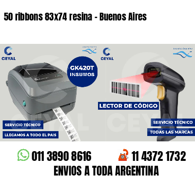 50 ribbons 83x74 resina - Buenos Aires